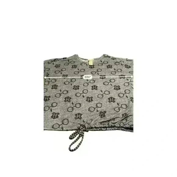 Wizarding World Harry Potter Women's Gray Graphic Long Sleeve Top L - Picture 6 of 6